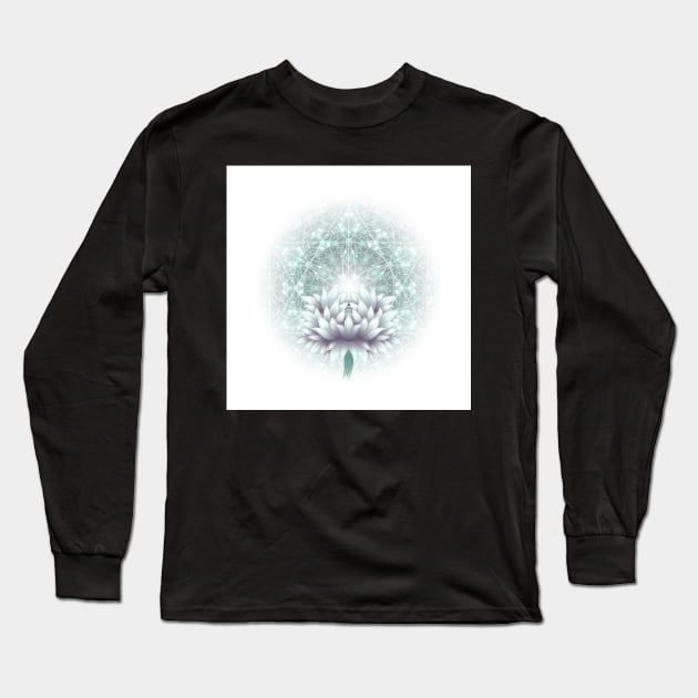 Tibetan flower Long Sleeve T-Shirt by natasedyakina